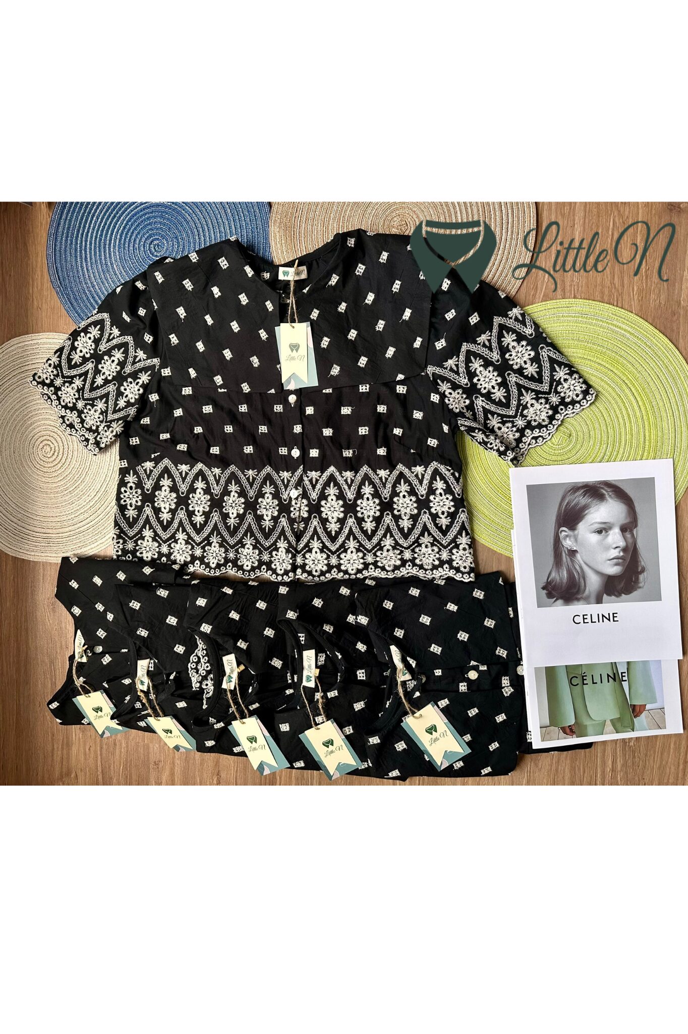ÁO KIỂU CROPTOP CỔ THUỶ THỦ, MÀU ĐEN - Ảnh 6